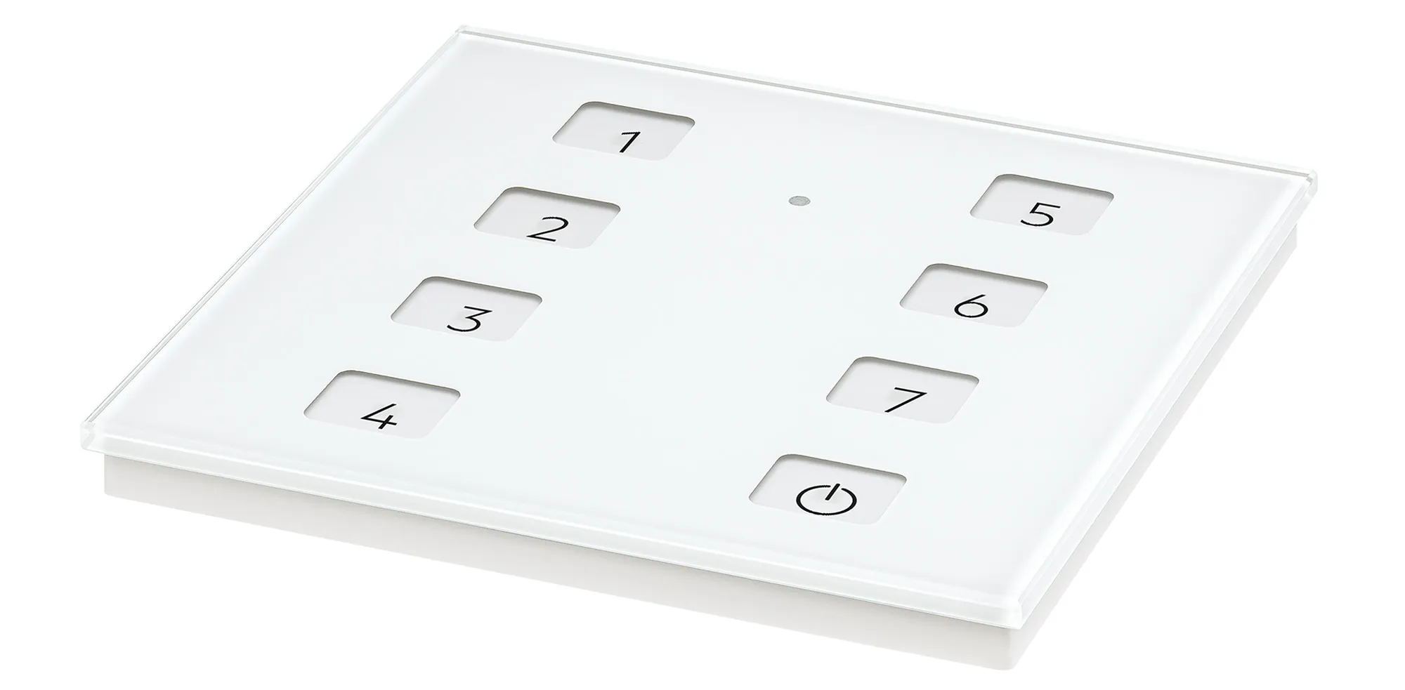 28004782  Tridonic DALI-2 TOUCHPANEL 8P DA2 WH,White DALI-2 Touchpanel with 8 freely programmable touch buttons,Power supply via DALI line, IP20, 5yrs Warranty.